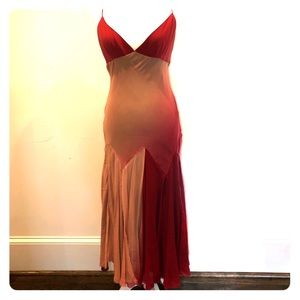 Size 8 Betsy Johnson silk tie dye midi dress